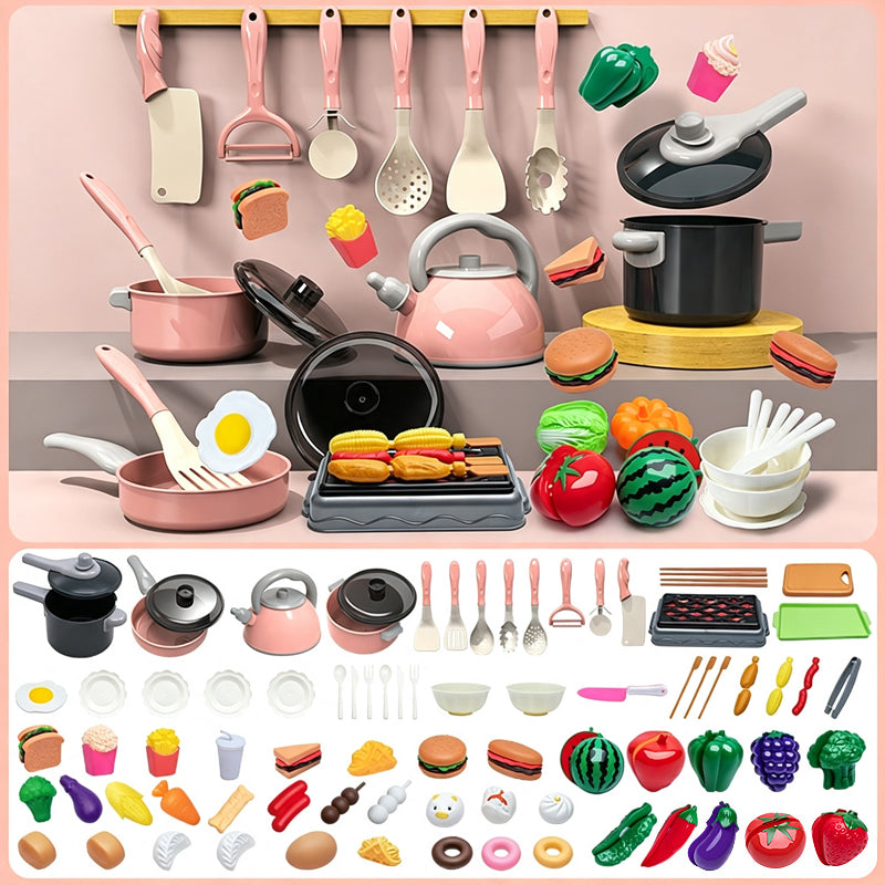🏕️ LIMITED-TIME 50% OFF! ✨ Camping Themed Kids Pretend Kitchen Playset – Realistic, Interactive, Safe ✨