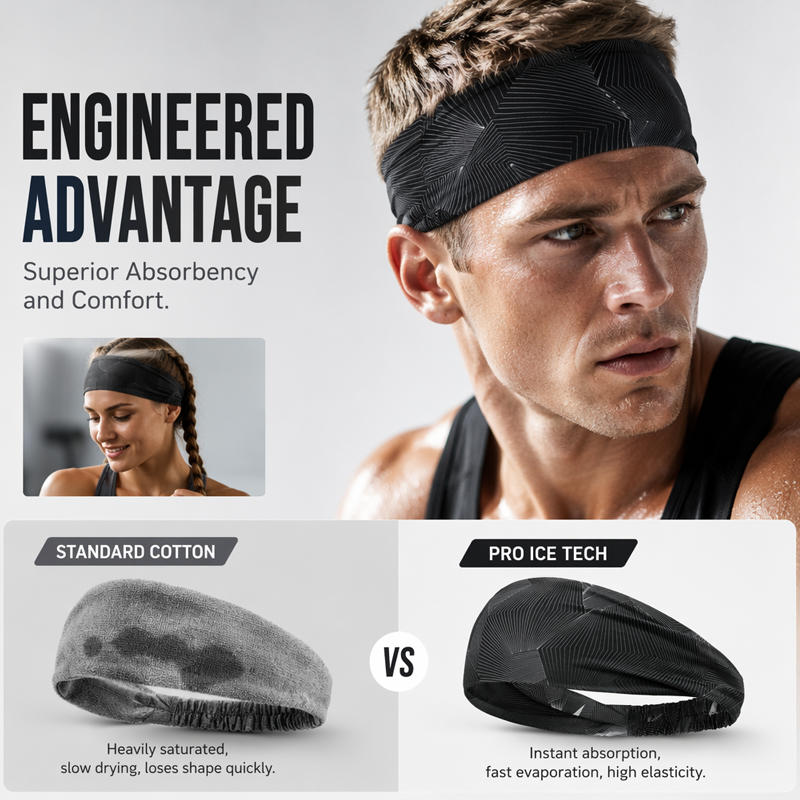 🔥 Pro-Favorite Non-Slip Sports Headband for Fitness – Nylon & Spandex – Breathable 🏃