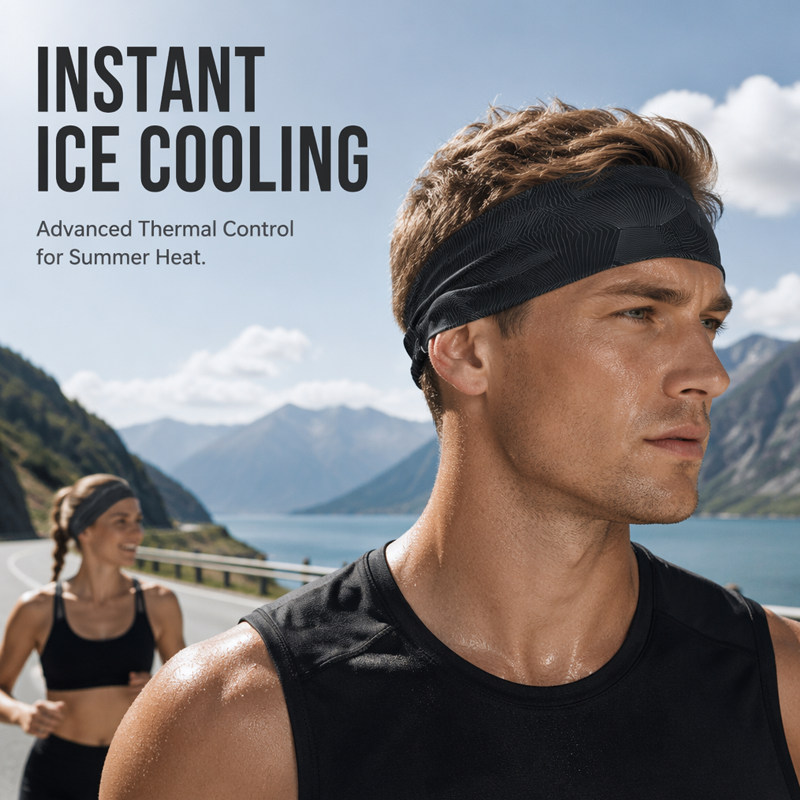 🔥 Pro-Favorite Non-Slip Sports Headband for Fitness – Nylon & Spandex – Breathable 🏃