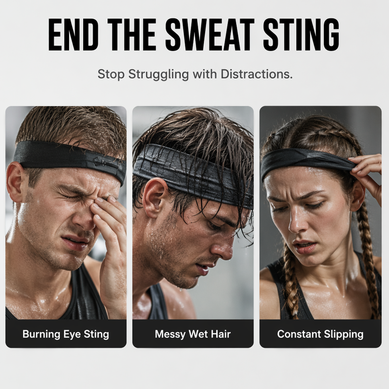 🔥 Pro-Favorite Non-Slip Sports Headband for Fitness – Nylon & Spandex – Breathable 🏃