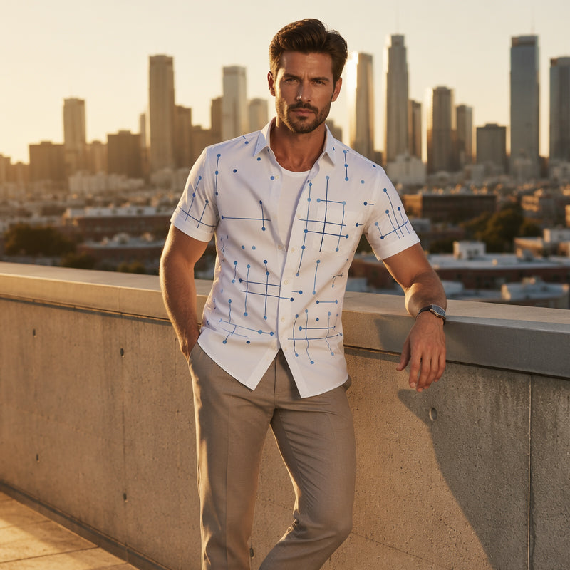 ⏳Limited-time 50% off⏰Men's Relaxed Fit Button Down Shirt👔