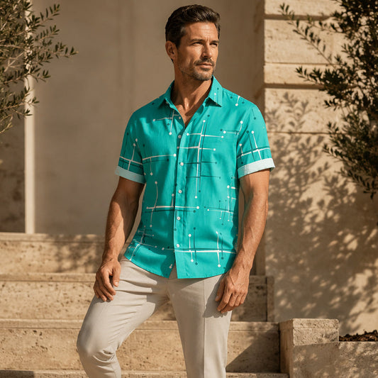 ⏳Limited-time 50% off⏰Men's Relaxed Fit Button Down Shirt👔