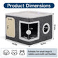 🐱 50% OFF NOW! 🏠 Foldable 2-in-1 Cat Cube House – Dual-Level Design, Built-in Scratching Pad & All-Season Comfort – Space-Saving & Portable 🐾
