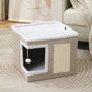 🐱 50% OFF NOW! 🏠 Foldable 2-in-1 Cat Cube House – Dual-Level Design, Built-in Scratching Pad & All-Season Comfort – Space-Saving & Portable 🐾