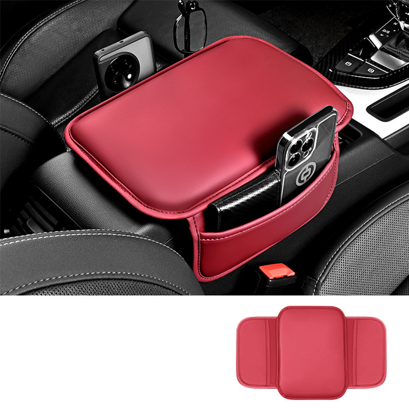 Car Center Console Cover with Side Storage Pockets