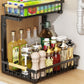 🗄️ 50% OFF! ✨ 2-Tier Adjustable Pull-Out Cabinet Storage Rack – Heavy-Duty Carbon Steel, Slide-Out Baskets & Adjustable Shelf Height – Maximize Vertical Space in Any Room 🏠