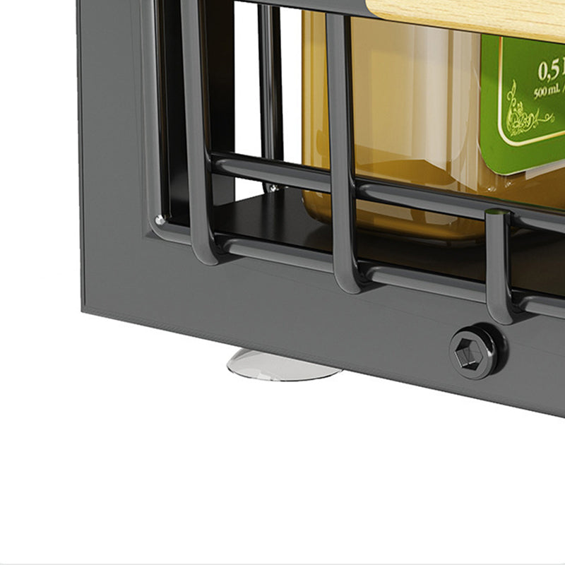 🗄️ 50% OFF! ✨ 2-Tier Adjustable Pull-Out Cabinet Storage Rack – Heavy-Duty Carbon Steel, Slide-Out Baskets & Adjustable Shelf Height – Maximize Vertical Space in Any Room 🏠