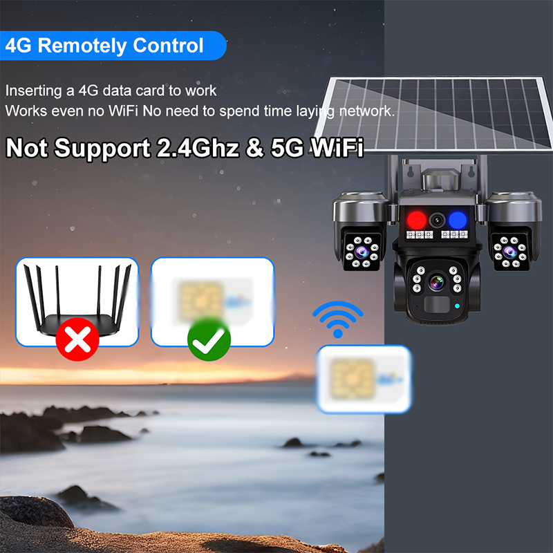 ⏳🔥LIMITED-TIME 50% OFF! ⏰Solar Wireless Security Camera – Triple Lens,9MP Color Night Vision,IP66 Waterproof ☀️🏠