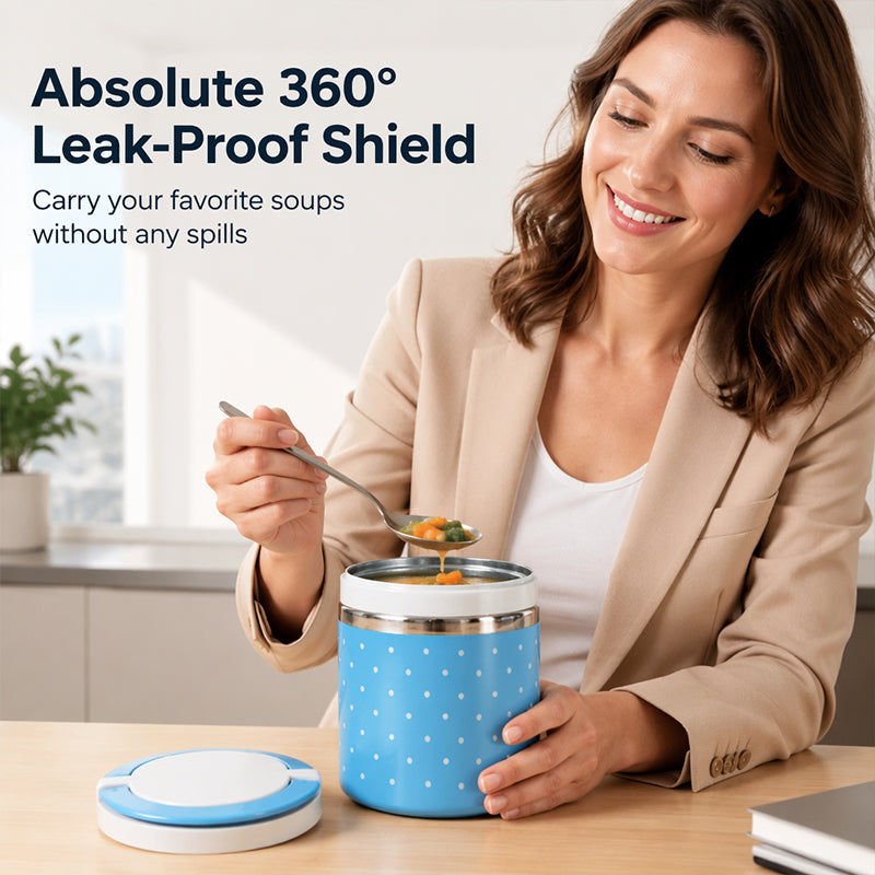 🍱 LIMITED-TIME 50% OFF! 🔥 Portable Insulated Stainless Steel Lunch Box – Leakproof, Layered, Easy Clean ✨
