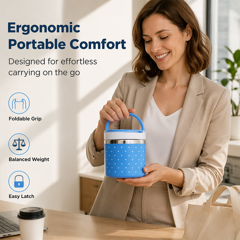 🍱 LIMITED-TIME 50% OFF! 🔥 Portable Insulated Stainless Steel Lunch Box – Leakproof, Layered, Easy Clean ✨