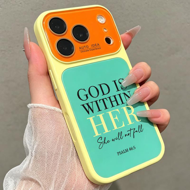 Stylish Color Block Soft Phone Case