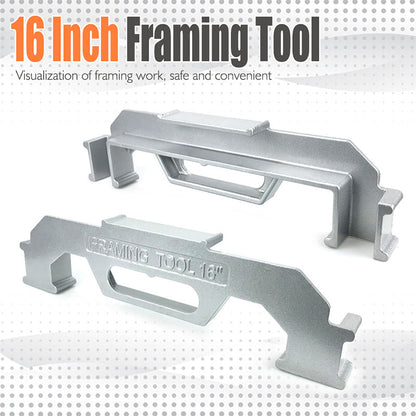 🎉 2026 Sale — Over 66,000 Sold! 📐 Framing stud layout? Nail it every time — no more measuring twice and still getting it wrong. This aluminum alloy tool locks in 16-inch centers, keeps everything square, and speeds up the whole job. 🔧
