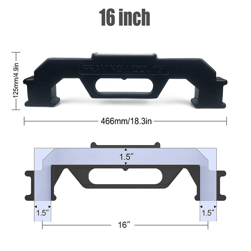 🎉 2026 Sale — Over 66,000 Sold! 📐 Framing stud layout? Nail it every time — no more measuring twice and still getting it wrong. This aluminum alloy tool locks in 16-inch centers, keeps everything square, and speeds up the whole job. 🔧