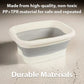 🦶✨ 50% OFF Limited Time! Collapsible Foot Spa Basin with Lid | Portable Silicone Foot Soak Tub with Massage Rollers for Home Relaxation