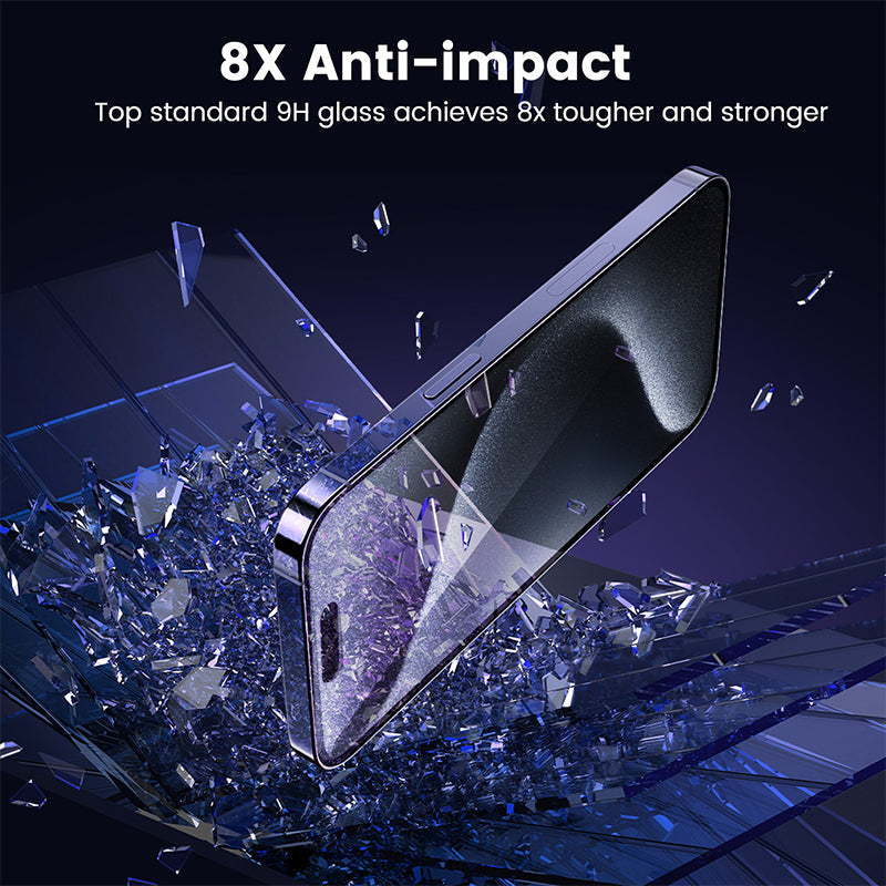 📱 Dust-Free Tempered Glass Screen Protector – Easy-Apply with Alignment Tray, Bubble-Free & Fingerprint Resistant, 9H Hardness 🛡️✨