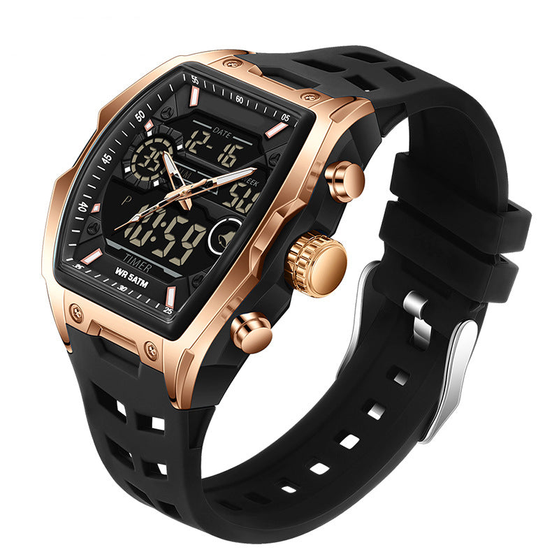 ⌚ 50% OFF NOW! ⏱️ Sports Watch – Dual-Display, Luminous Backlight & 5ATM Waterproof – For Active Lifestyles 🏃