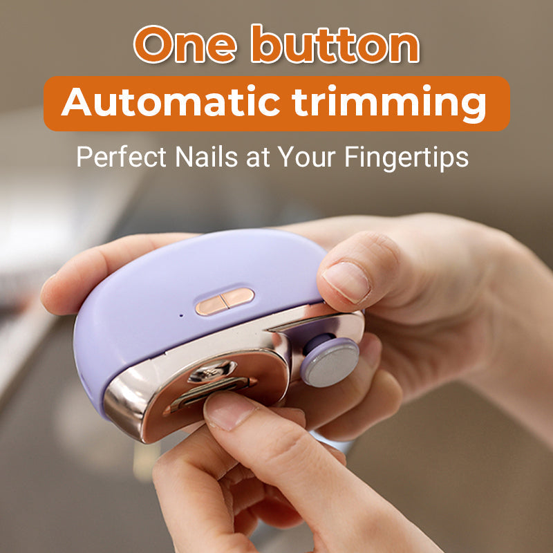 ⏳Time-Limited Special⏰2-in-1 Electric Automatic Nail Clipper & Polisher – Effortless Trimming, Smoother Edges & Compact Nail Care
