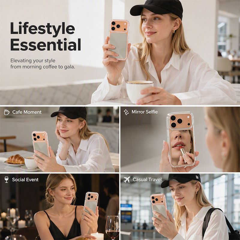 Shockproof Makeup Mirror Phone Case
