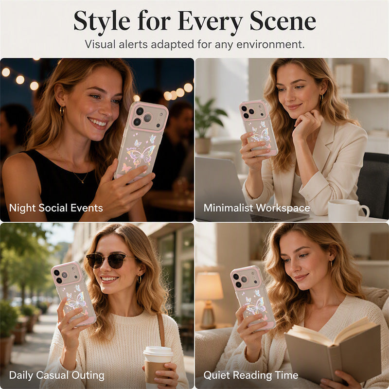 📢📢50% OFF !! ⏰ LED Light-Up Butterfly Phone Case