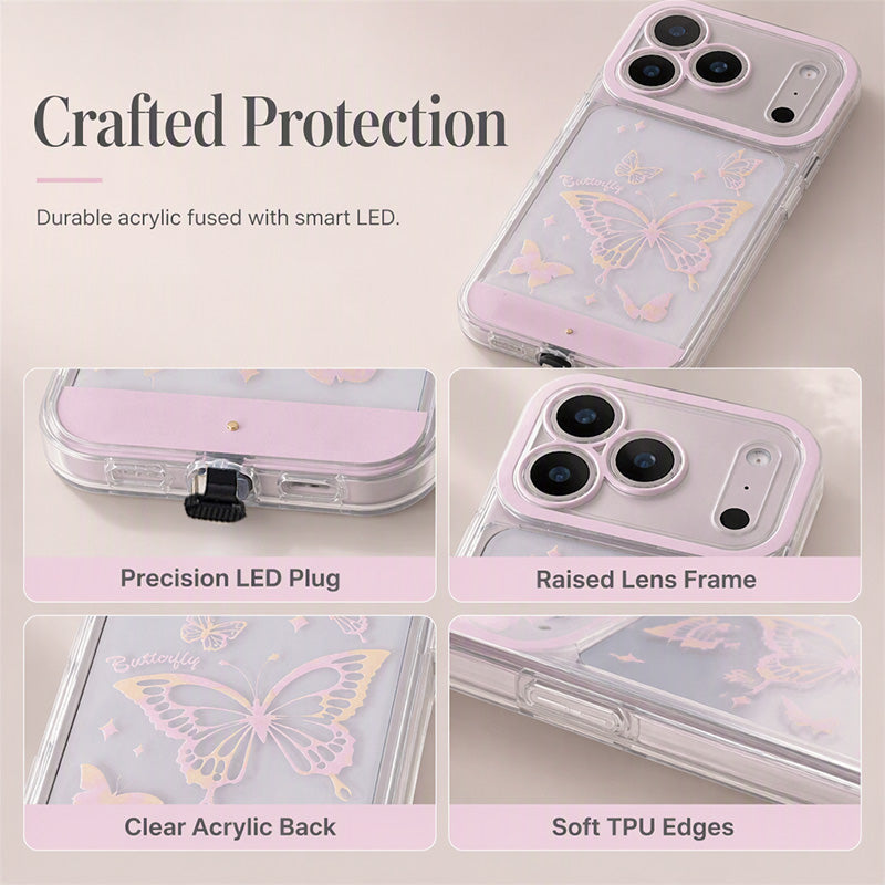 📢📢50% OFF !! ⏰ LED Light-Up Butterfly Phone Case