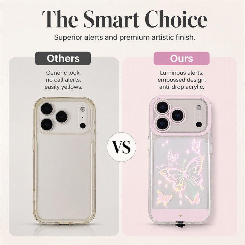 📢📢50% OFF !! ⏰ LED Light-Up Butterfly Phone Case