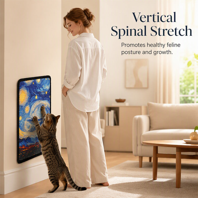 Wall Mounted Artistic Sisal Cat Scratcher