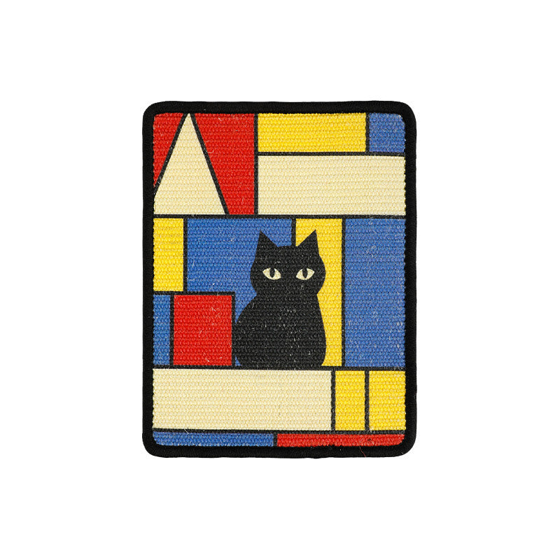 Wall Mounted Artistic Sisal Cat Scratcher