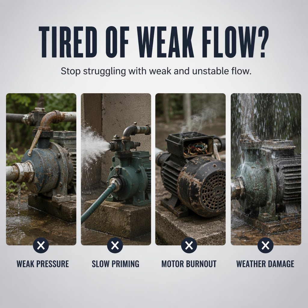 💦Self‑Priming Water Pressure Booster Pump 💧High Flow Water Boosting Pump for Home Use