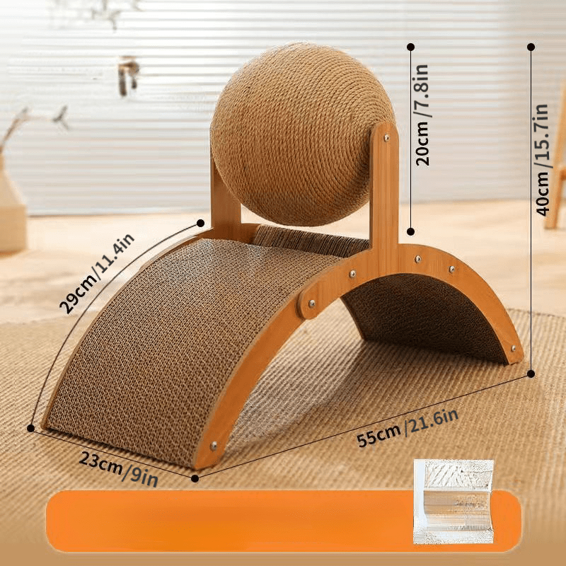🎉 2026 Sale — Over 16,000 Sold! 🐱 Sisal Cat Scratcher Ball with Cardboard Pad – Scratch & Play in One – Save Your Furniture! ✨