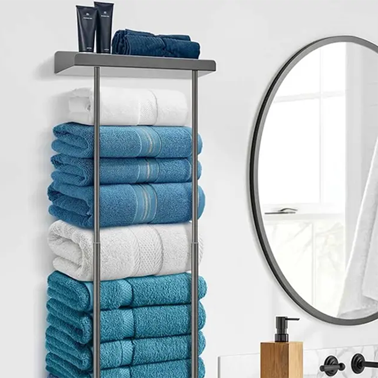 🛁 LIMITED TIME 50% OFF! 🧺 Retractable Bathroom Towel Rack – 38-75cm Adjustable, Stainless Steel, Double Towel Rail – Drill-Free Wall Mount ✨