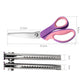 🧵 Premium Stainless Steel Pinking Shears – Ergonomic Soft-Grip, Zigzag Cut ✂️