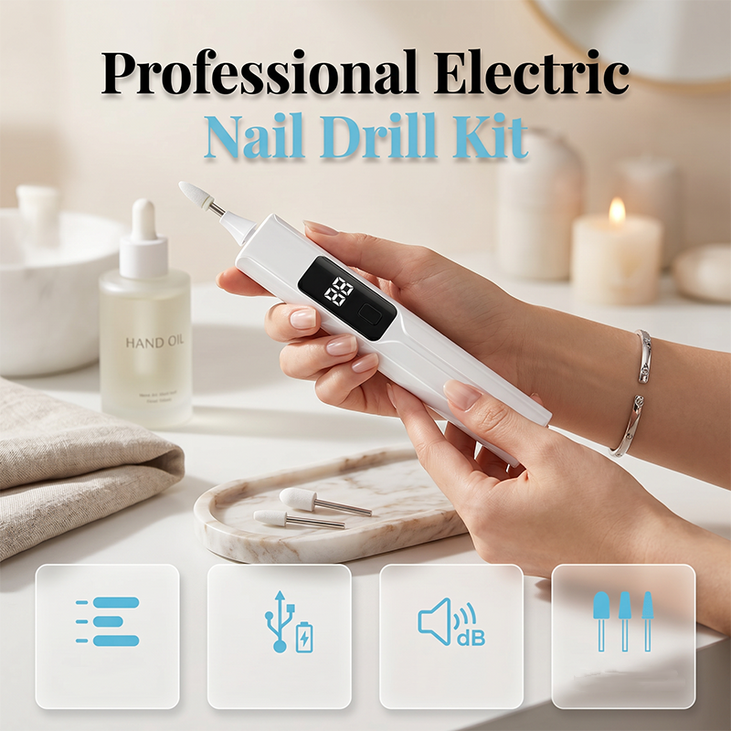 ⏳🔥LIMITED-TIME 50% OFF! ⏰💅 Professional Electric Nail Drill Kit