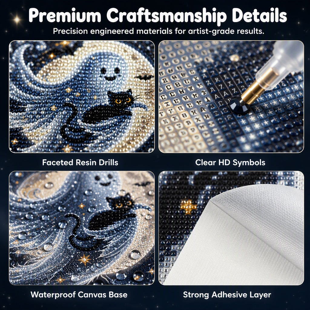 Halloween Cute Ghost DIY Diamond Art Kit