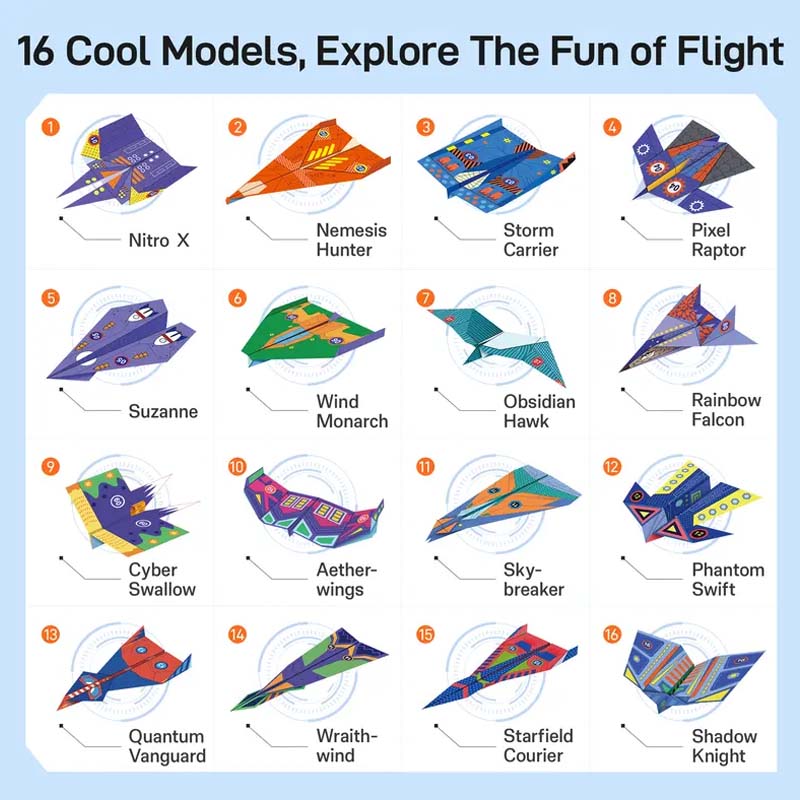 ⏳🔥LIMITED-TIME 50% OFF! ⏰🔥 Creative DIY Paper Airplane Set For Kids
