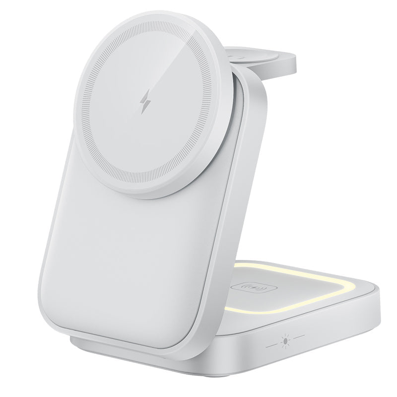 📢📢50% OFF !! ⏰3 in 1 Foldable Wireless Charging Station 15W Fast Charger Desktop Stand