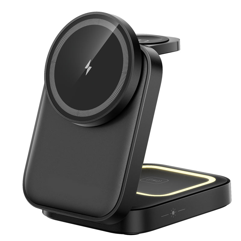 📢📢50% OFF !! ⏰3 in 1 Foldable Wireless Charging Station 15W Fast Charger Desktop Stand