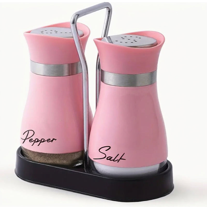 🐧🧂Penguin Salt & Pepper Shaker Set with Holder – Stainless Steel & Glass