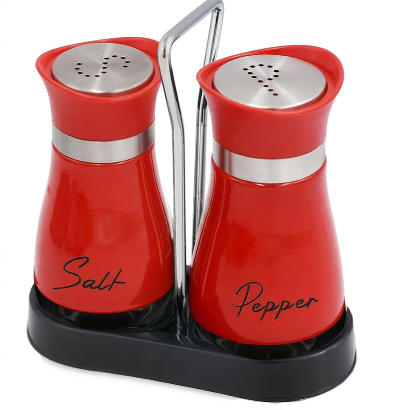 🐧🧂Penguin Salt & Pepper Shaker Set with Holder – Stainless Steel & Glass