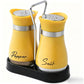 🐧🧂Penguin Salt & Pepper Shaker Set with Holder – Stainless Steel & Glass