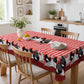 📢📢50% OFF !! 🐓 Red Plaid Rooster Tablecloth