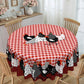 📢📢50% OFF !! 🐓 Red Plaid Rooster Tablecloth