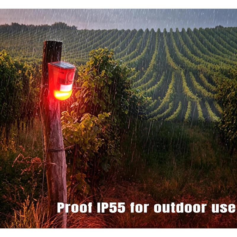 🛡️ 50% OFF NOW! ☀️110dB Solar Powered Siren Alarm with Motion Sensor, 6 LED Flash Modes, IP55 High Quality - Outdoor Security Speaker for Home, Farm, Home Improvement Security & Safety