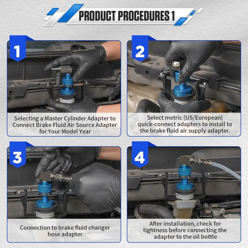 ⏳Time-Limited Special⏰Universal Brake Cylinder Adapter – Robust metal, leak-proof & easy to install – Perfect for brake bleeding & maintenance 🛠️