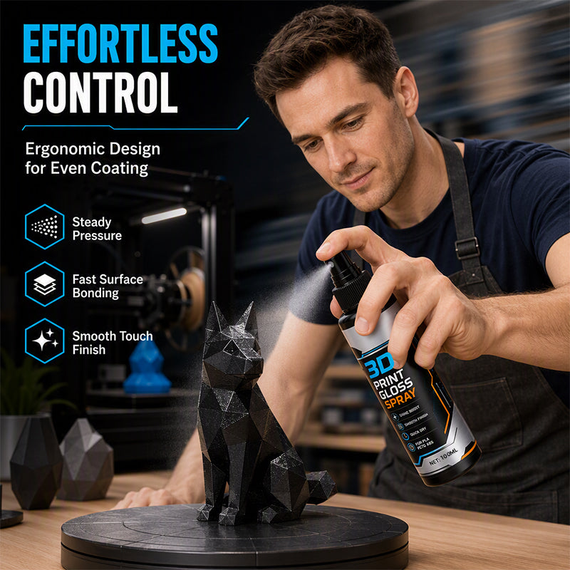 🎉 2026 Sale — Over 6,000 Sold! 🖨️ Tired of layer lines ruining your 3D prints? One coat of this gloss spray melts them away — quick-dry, smooth finish, pro results without the sanding marathon. ✨
