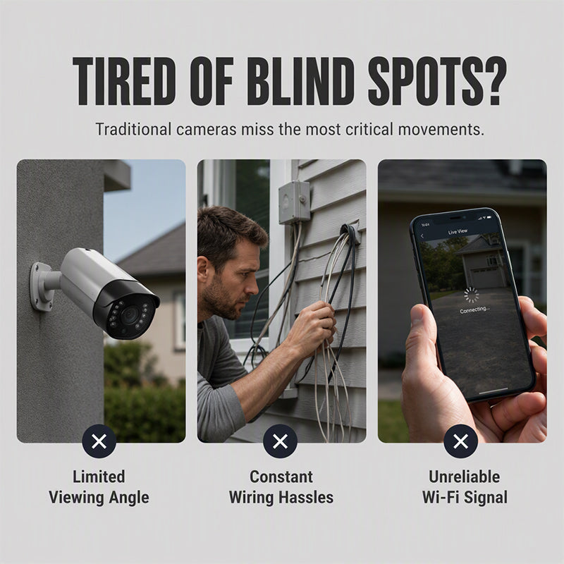 🎉 2026 Sale — Over 18,000 Sold! 📹 Triple Lens Solar Security Camera – 3-Way Surveillance, 4G+WiFi – 24/7 Protection for Homes & Remote Sites! ✨