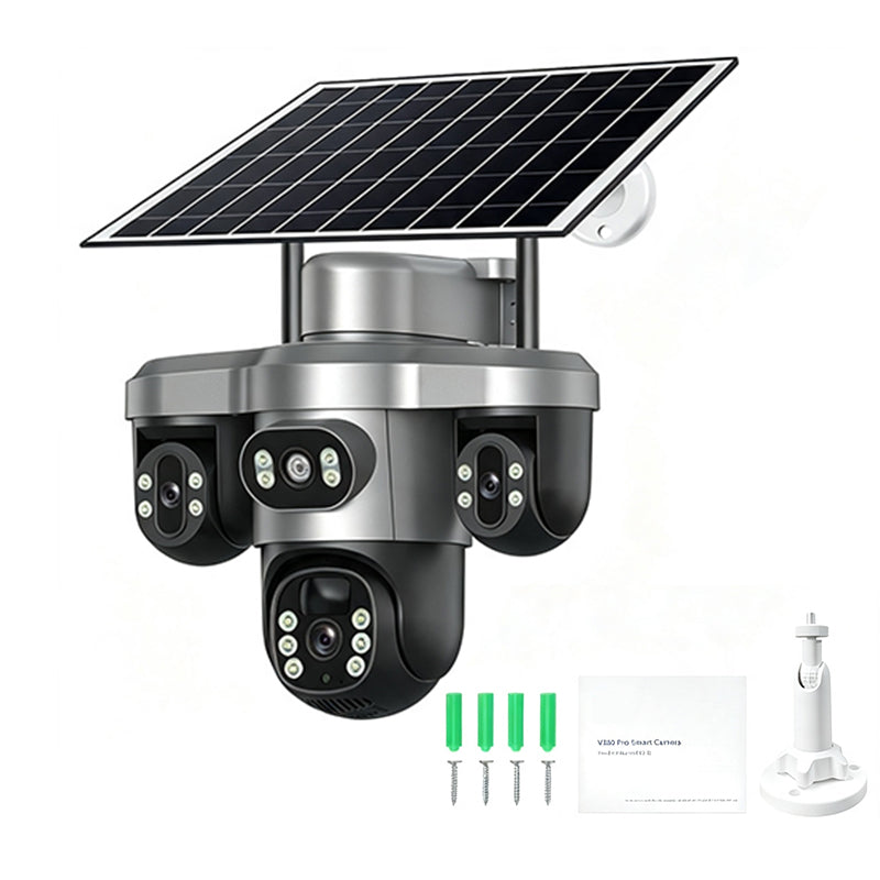 🎉 2026 Sale — Over 18,000 Sold! 📹 Triple Lens Solar Security Camera – 3-Way Surveillance, 4G+WiFi – 24/7 Protection for Homes & Remote Sites! ✨