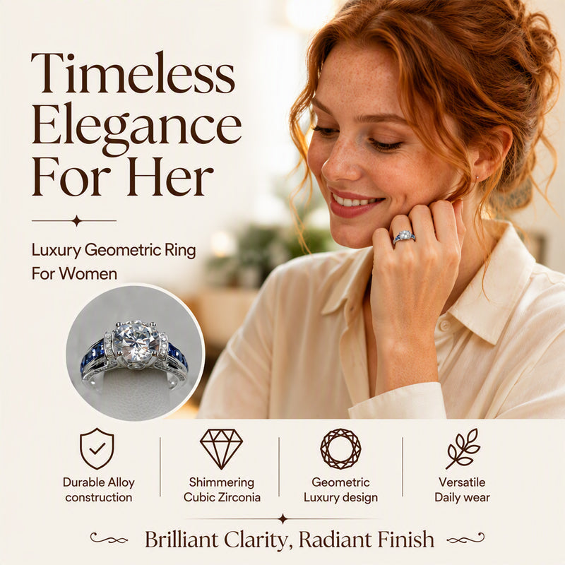 💍 2026 Sale — Over 38,300 Sold!✨ Elegant Cubic Zirconia Cocktail Ring