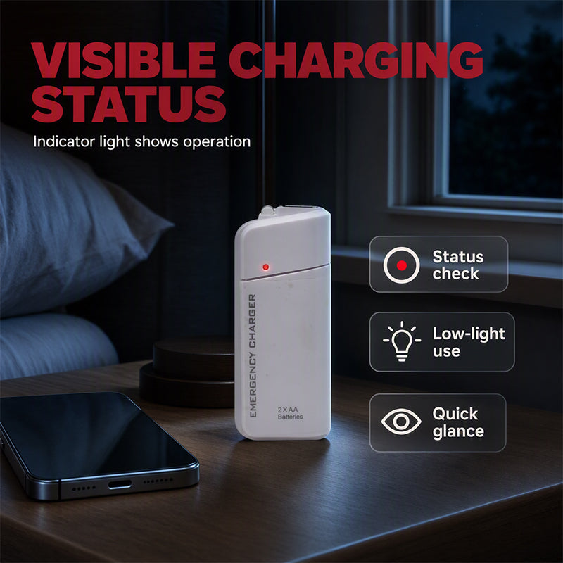 ⏳🔥LIMITED-TIME 50% OFF! ⏰🔋 Phone dead and no outlet in sight? This little charger runs on AA batteries — anywhere, anytime, no wall plug needed. ✨