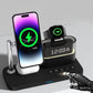 Magnetic Wireless Charging Station with Clock and RGB Light