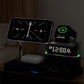 Magnetic Wireless Charging Station with Clock and RGB Light